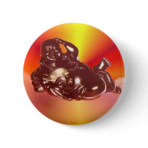 Reclining Laughing Buddha Button by norman888 Reclining Laughing Buddha Button