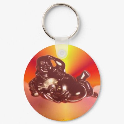 Reclining Laughing Buddha Keychain by norman888