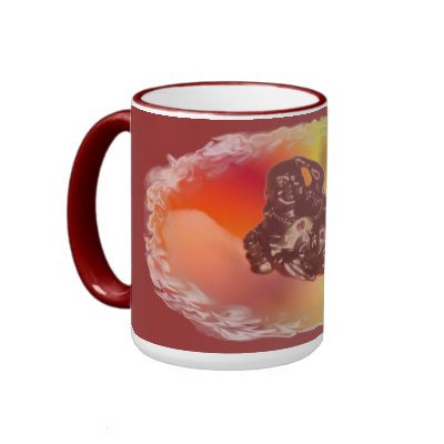 Reclining Laughing Buddha Mug by BuddhanVI