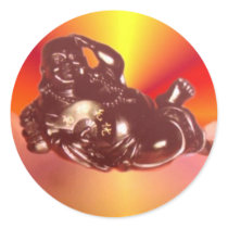 Reclining Laughing Buddha Sticker by norman888 Reclining Laughing Buddha Sticker