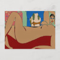 Reclining Nude, Dachshund Matisse Style