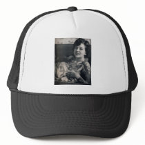 Reclining Tattooed Lady Mesh Hats