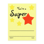Recognition Award Post Cards