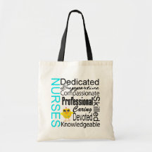 Recognize a Nurse:  Nurses Recognition Collage Tote Bags