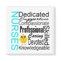 Recognize a Nurse:  Nurses Recognition Collage Fridge Magnet