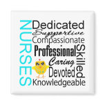 Recognize a Nurse:  Nurses Recognition Collage Fridge Magnet