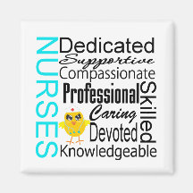 Recognize a Nurse:  Nurses Recognition Collage Fridge Magnet