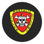 Recon Black Round Sticker