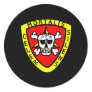 Recon Black Round Sticker
