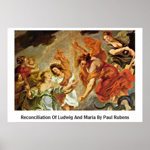 Reconciliation Of Ludwig And Maria By Paul Rubens Posters