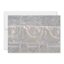Reconstructed stone frieze of tragedy masks, Turke Personalized Invites