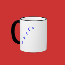 record, 1980's, mugs