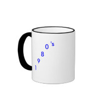 record, 1980's, mugs