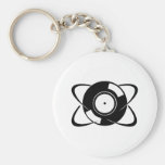 Record Atom Keychains