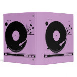 record player 3 ring binders