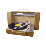 Record Player postcard