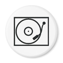 record player turntable icon magnets