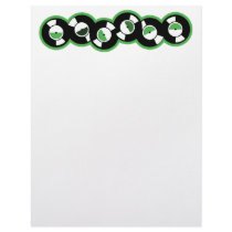 Record Row Green Letterhead Design