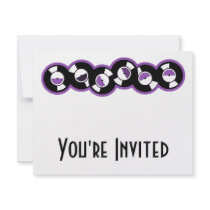 Record Row Purple invitations by atomic50s Record Row Purple invitations