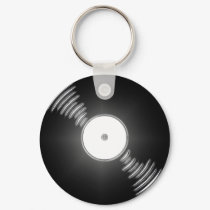 Record - You spin me right round baby keychains
