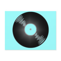Record - You spin me right round baby postcards by Music_To_My_Ears Record - You spin me right round baby postcards
