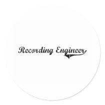 Recording Engineer Professional Job Sticker
