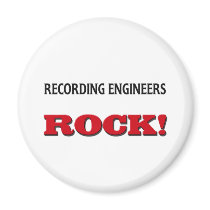 Recording Engineers Rock Fridge Magnet