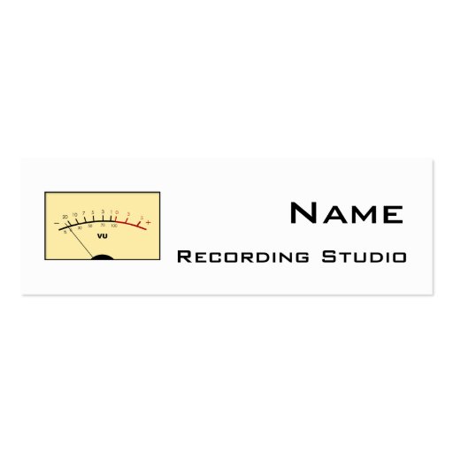 Recording Studio Business Card