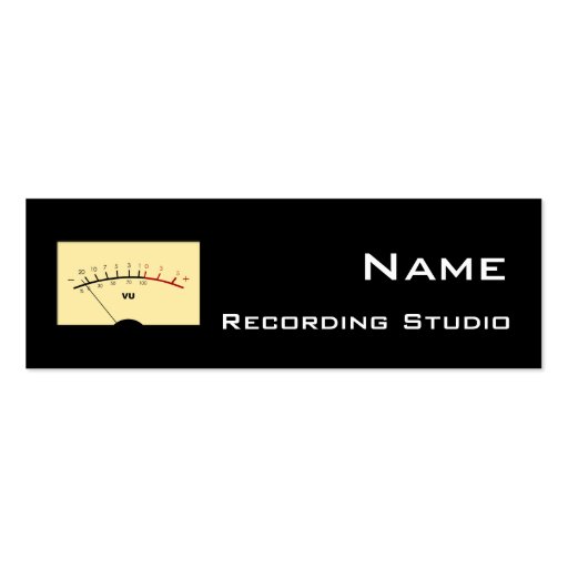 Recording Studio Business Card (front side)