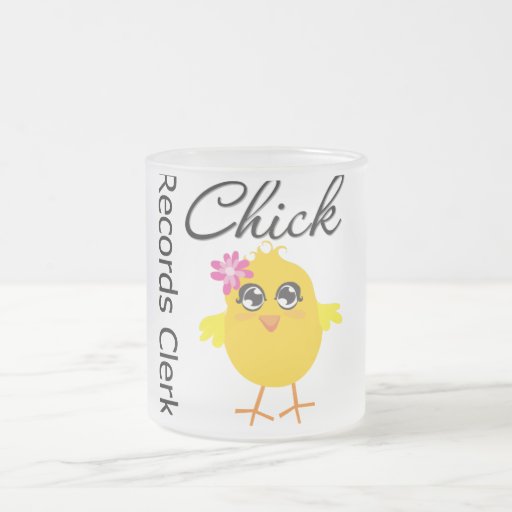 Records Clerk Chick Mugs