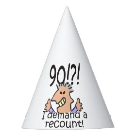 Recount 90th Birthday Party Hat
