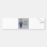 Recovering Mom Blue Bumper Stickers