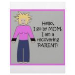 Recovering Mom Pink Custom Letterhead