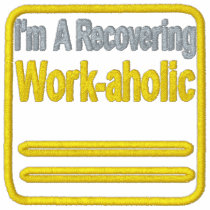 Recovering Workaholic Embroidered Shirt embroidered shirts