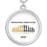 Recreational Chess Player Inside (Chess Set) Pendant