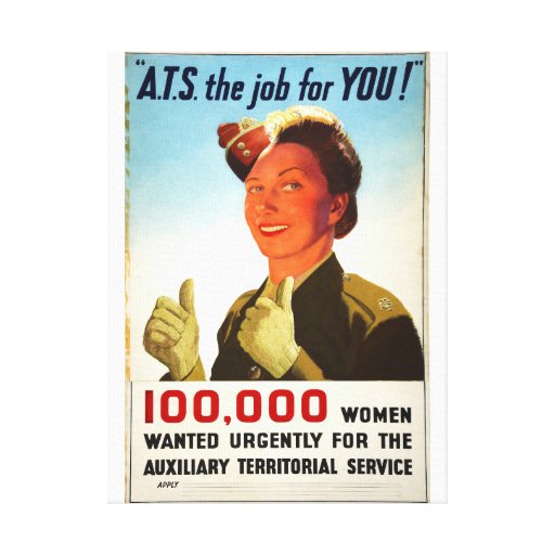 Recruitment ATS The Job Propaganda Poster Canvas Print Zazzle