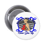 Rectal Cancer Fight Like A Girl Boxer buttons