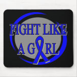Rectal Cancer Fight Like A Girl Circular mousepads