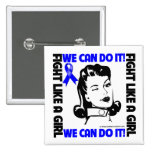 Rectal Cancer - Fight Like A Girl - We Can Do It buttons