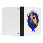 Rectal Cancer - Rosie The Riveter - We Can Do It 3 Ring Binder