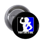 Rectal Cancer Strength Fight Like A Girl buttons