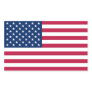 Rectangle sticker with Flag of  U.S.A.