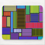 Rectangles and Lines Colorful Mousepad mousepads