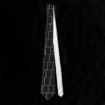 Rectangles Black and White Pinstripes Tie ties