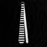 Rectangles Black and White Striped Tie ties