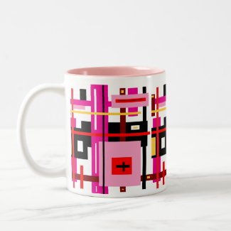 Rectangles & Lines Coffee Mugs