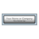 Rectangular Web 2.0 Button with QR Code Business Card Templates
