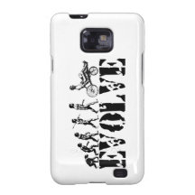 Recumbent Bicycle Evolution Fun Sports Art Samsung Galaxy S2 Cases