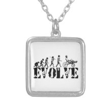 Recumbent Bicycle Evolution Fun Sports Art Pendants
