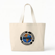 Recycle and Think Green Bag by politicalgirl Recycle and Think Green Bag